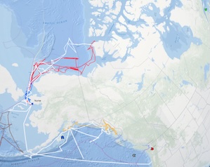 Research cruise vessel maps